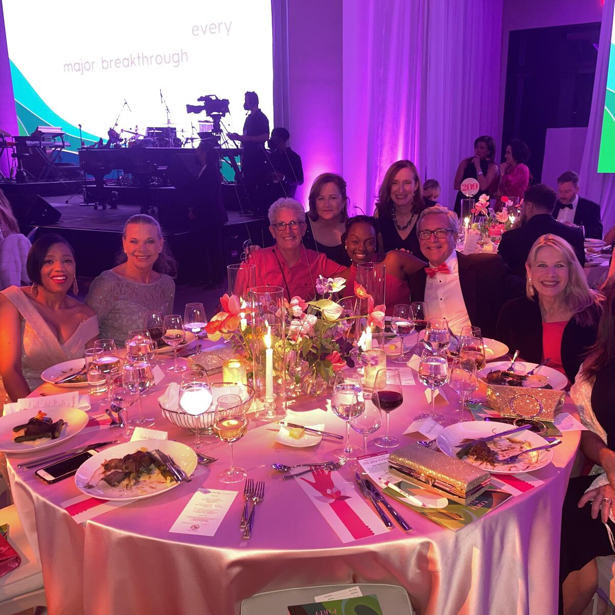 Top fundraising Delta employees at BCRF's Hot Pink Party in NYC