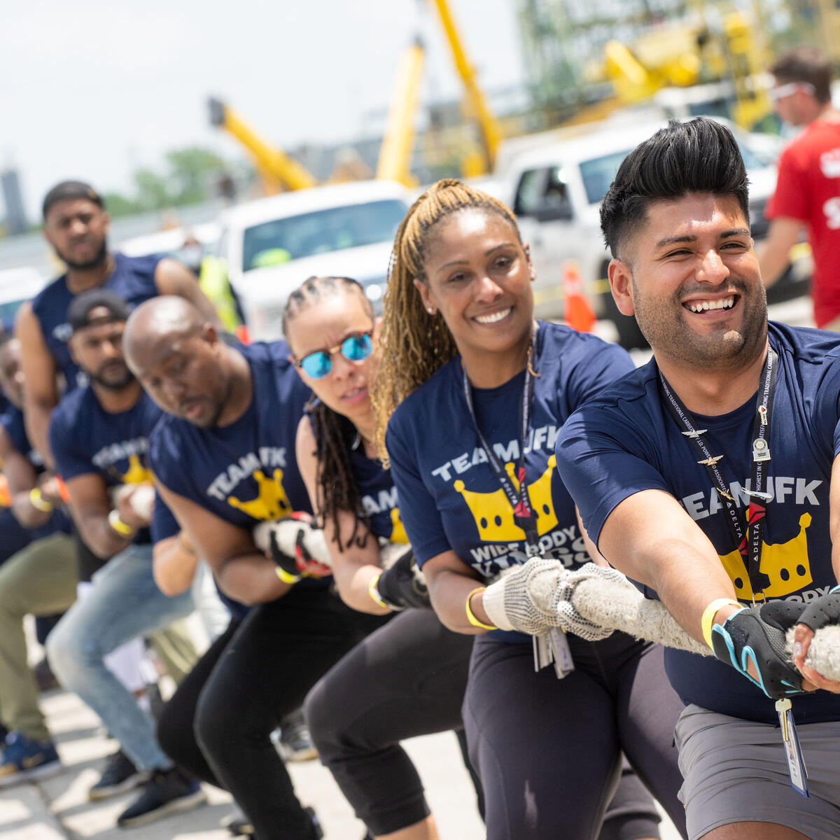 Delta employees participate in the 2022 Jet Drag event.