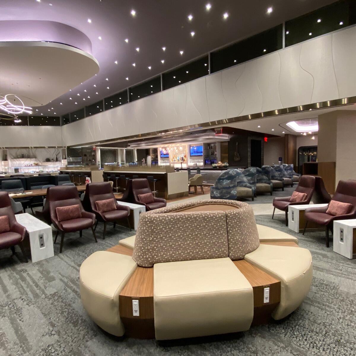 Interior of Delta's Nashville Sky Club