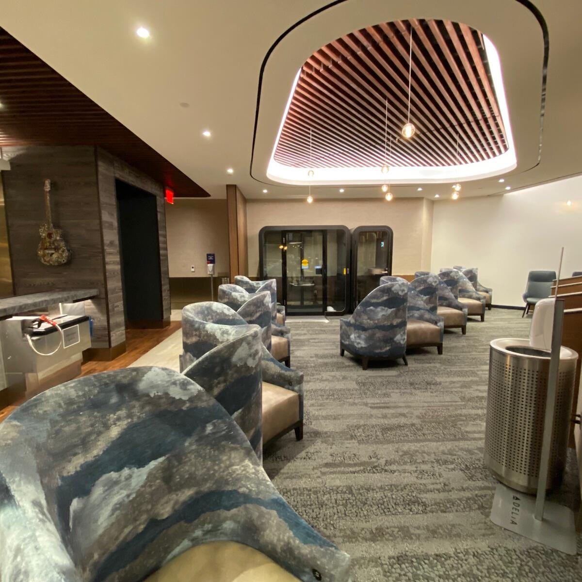 Interior of Delta's Nashville Sky Club