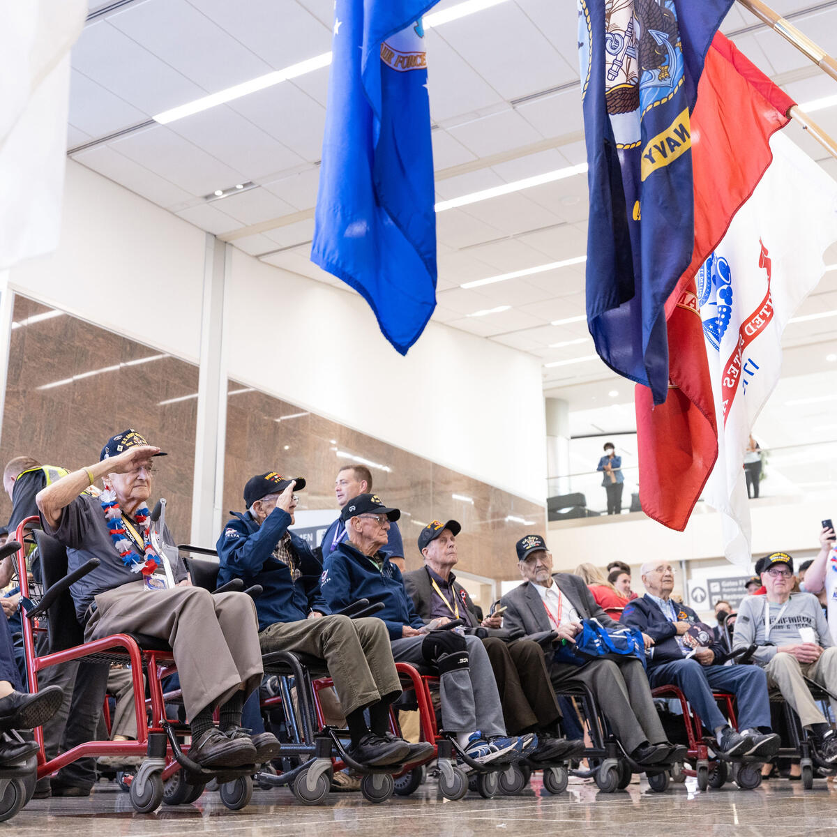 U.S. veterans of World War II touched down Thursday in Normandy, France, as part of the upcoming 78th anniversary of the D-Day landings.