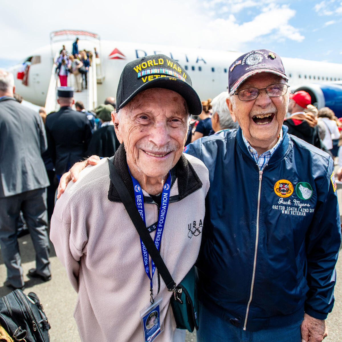 U.S. veterans of World War II touched down Thursday in Normandy, France, as part of the upcoming 78th anniversary of the D-Day landings.
