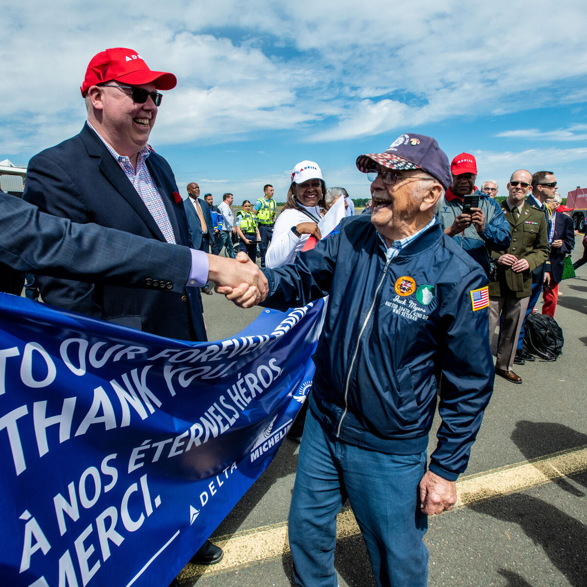 U.S. veterans of World War II touched down Thursday in Normandy, France, as part of the upcoming 78th anniversary of the D-Day landings.