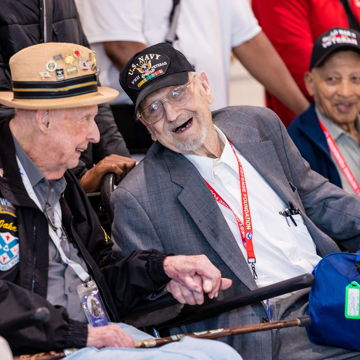 U.S. veterans of World War II touched down Thursday in Normandy, France, as part of the upcoming 78th anniversary of the D-Day landings.