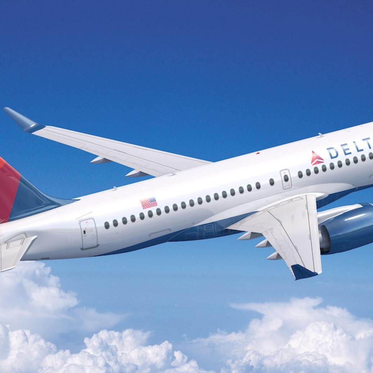 Airbus 220-100 in flight
