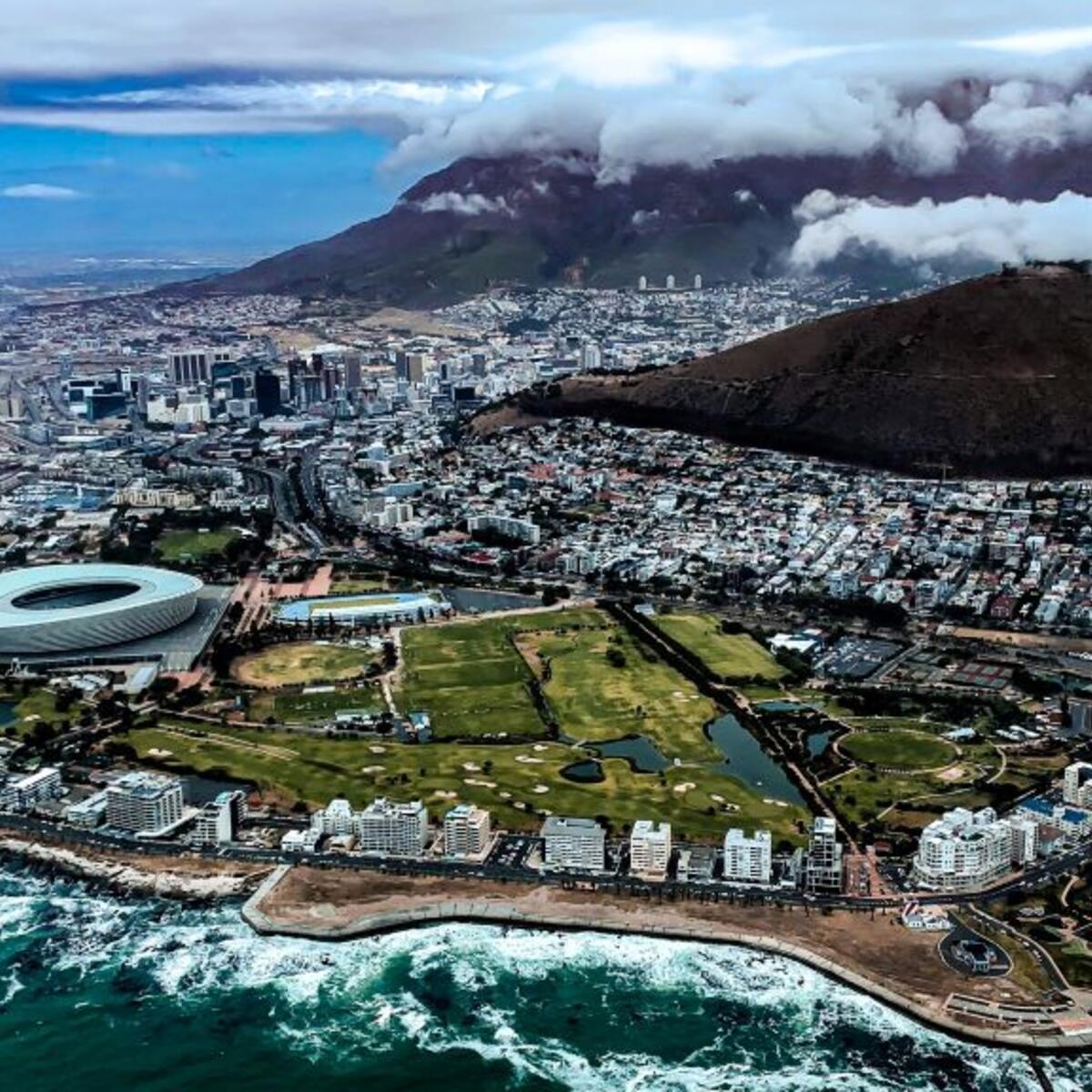 Aerial view of Cape Town, South Africa