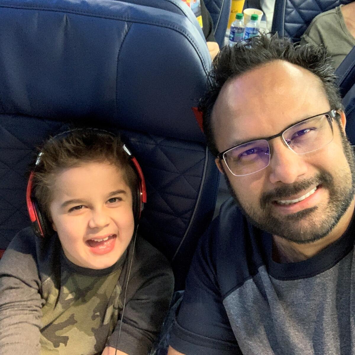 Chris Ojeda with his son, Billy.