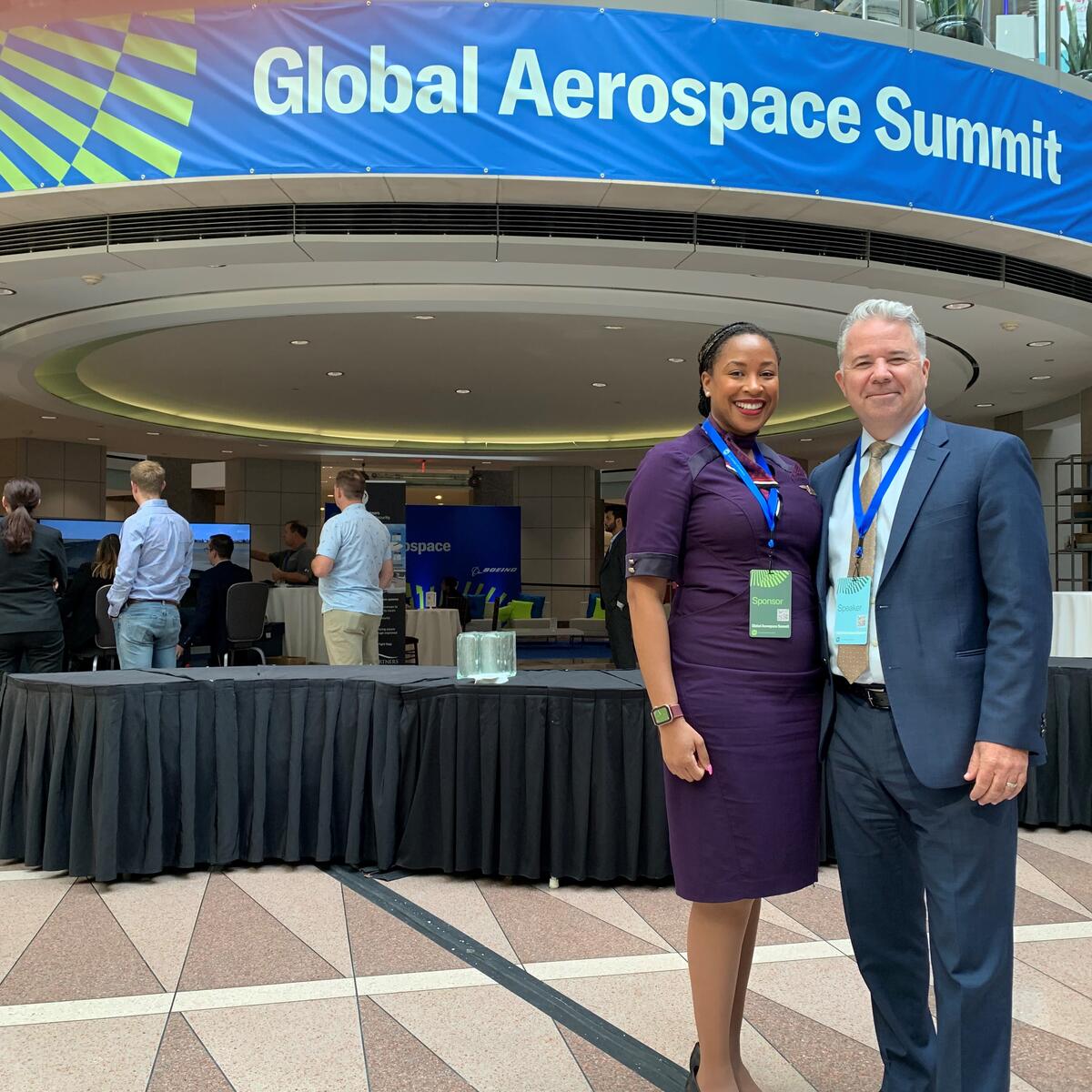 Capt. Patrick Burns and ATL-based FA Jenn McNeely, who helps represent our incredible flight attendants to policymakers in Washington, D.C.