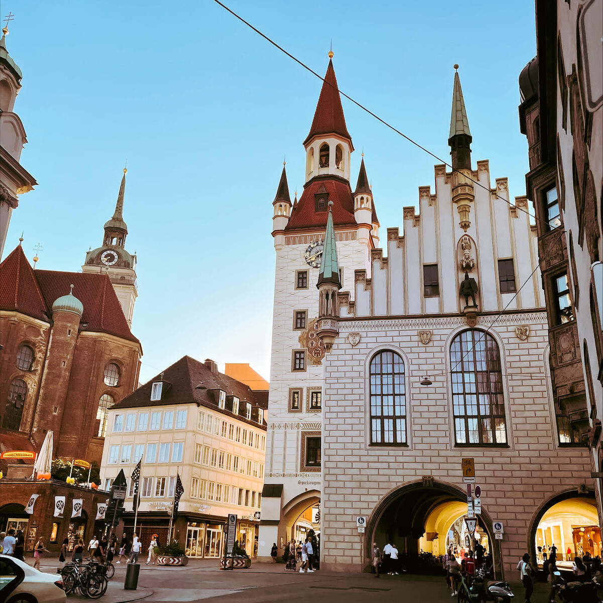The streets of Munich feature architectural delights at every turn.