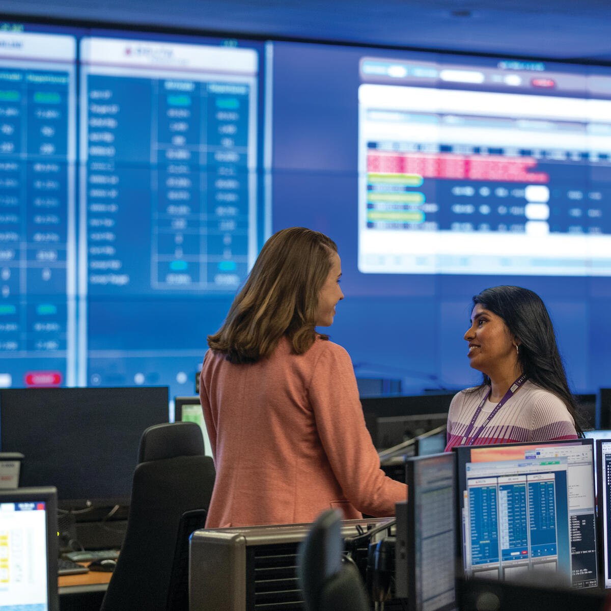 Delta employees at the Operations and Customer Center monitor and plan the airline’s flights and operations. (File photo).