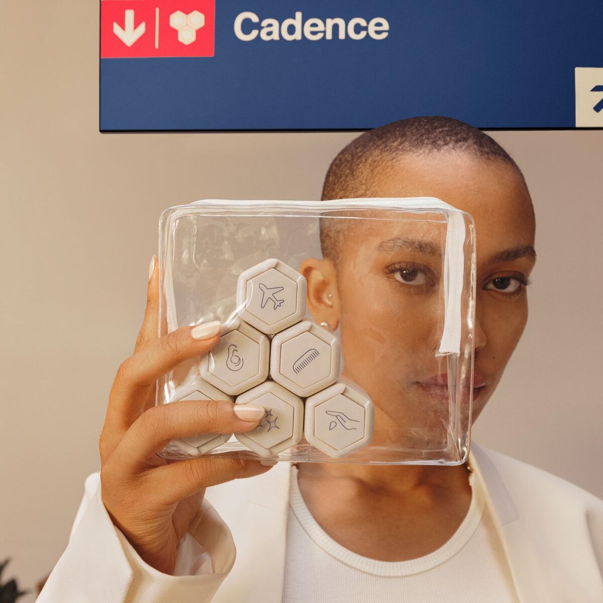 Cadence: Magnetic, customizable toiletry kits made from recycled, ocean-bound plastic.