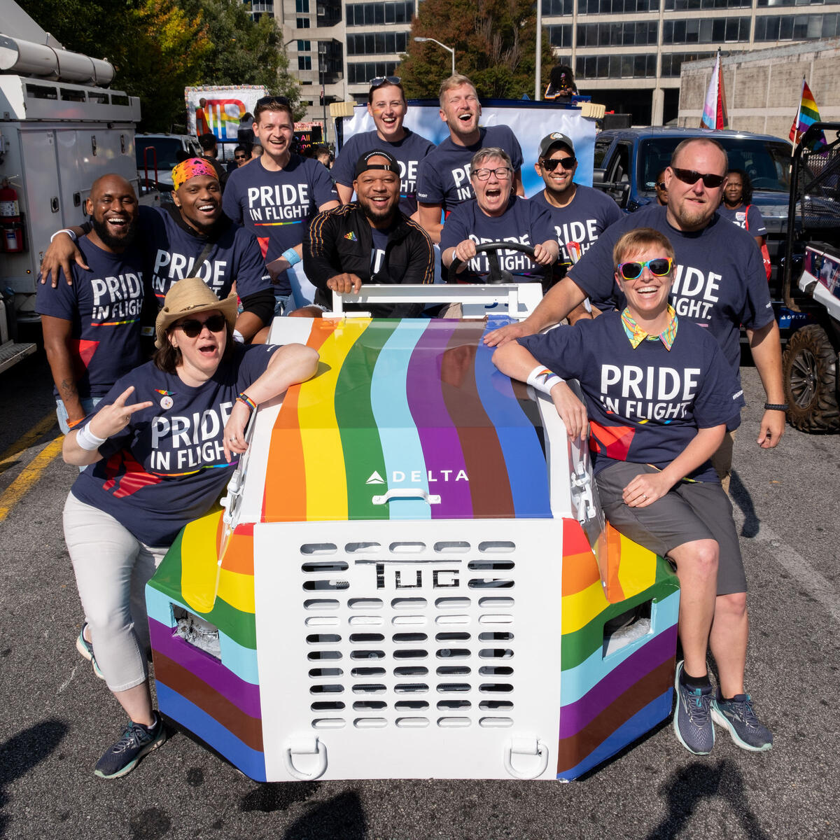 Over 700 Delta people from across the enterprise participated in the annual Atlanta Pride Festival and Parade coinciding with National Coming Out Day.
