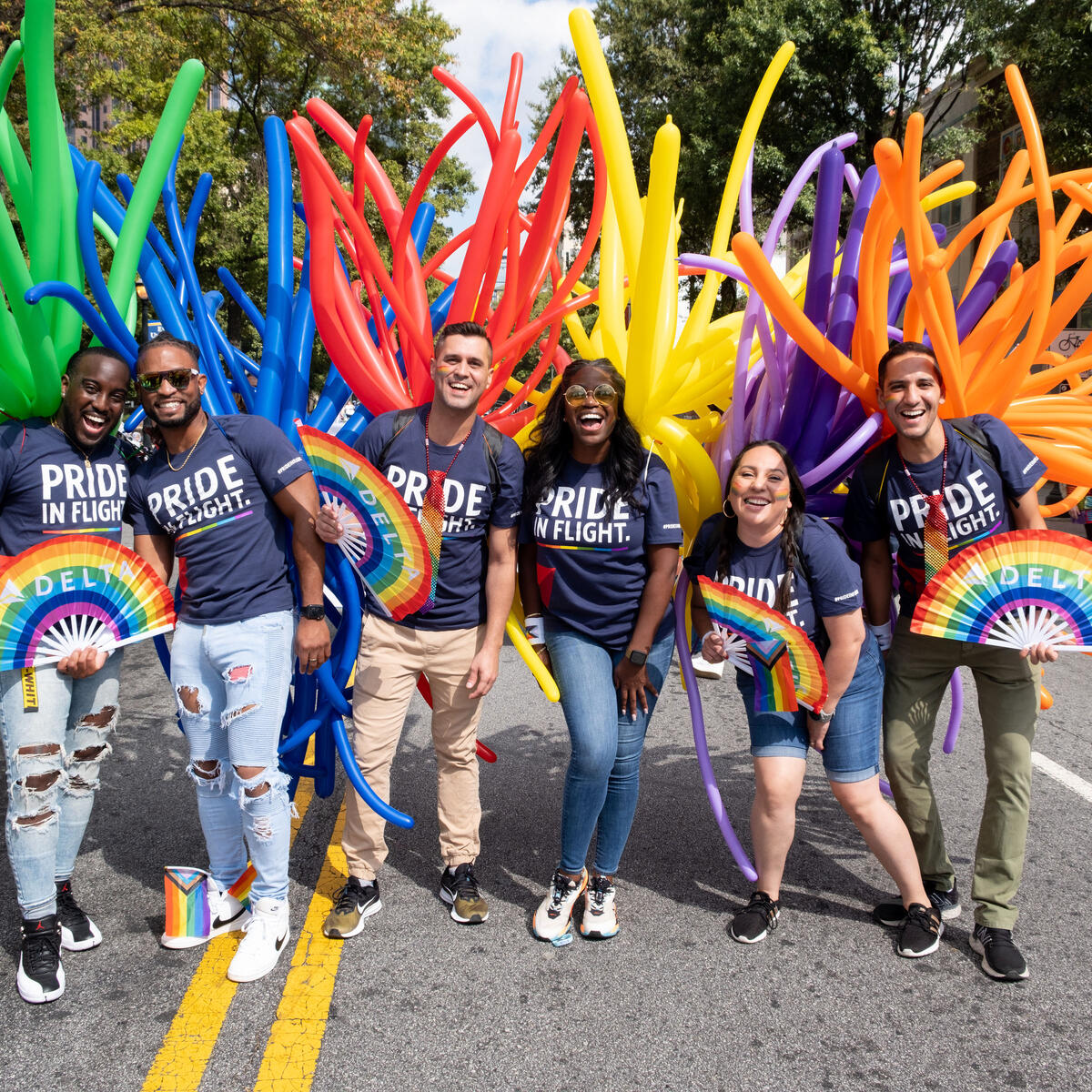 Over 700 Delta people from across the enterprise participated in the annual Atlanta Pride Festival and Parade coinciding with National Coming Out Day.