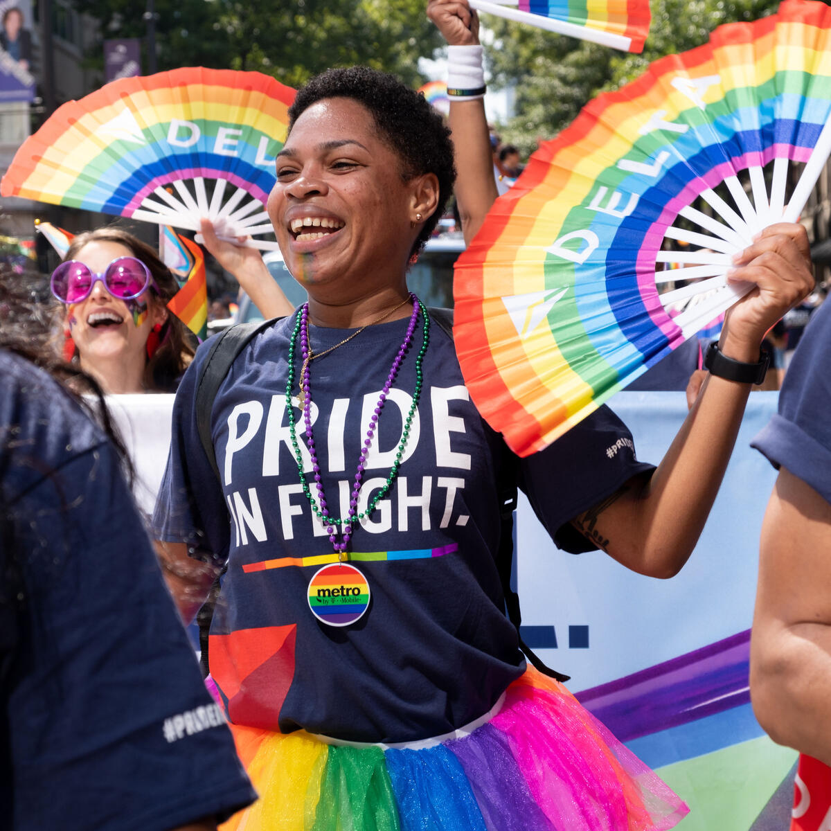 Over 700 Delta people from across the enterprise participated in the annual Atlanta Pride Festival and Parade coinciding with National Coming Out Day.