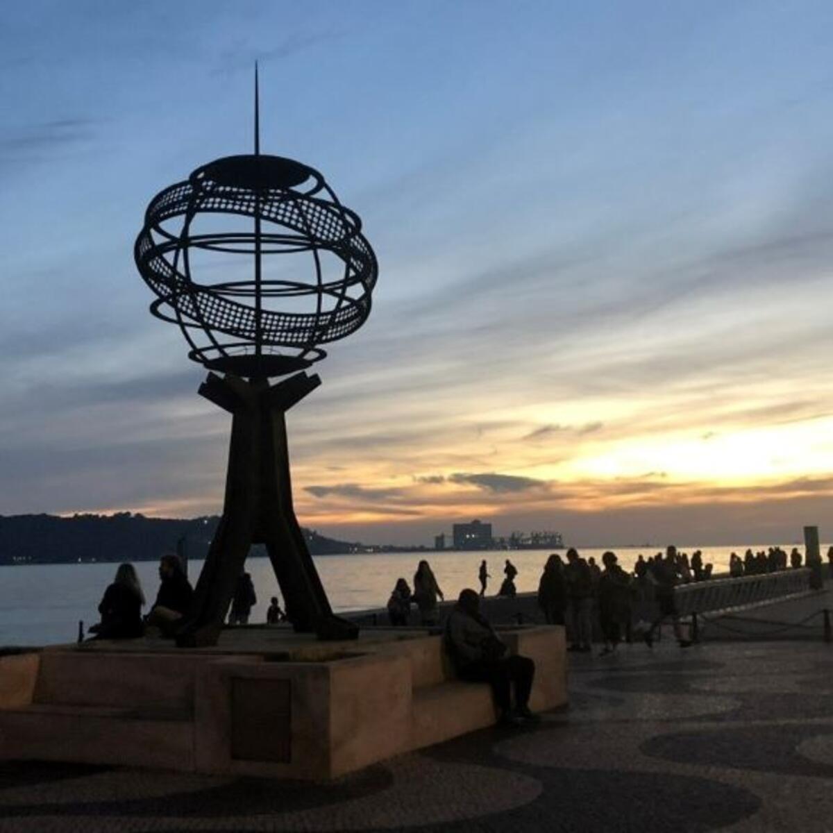 The area near the Monument of the Discoveries along the River Tagus. 
