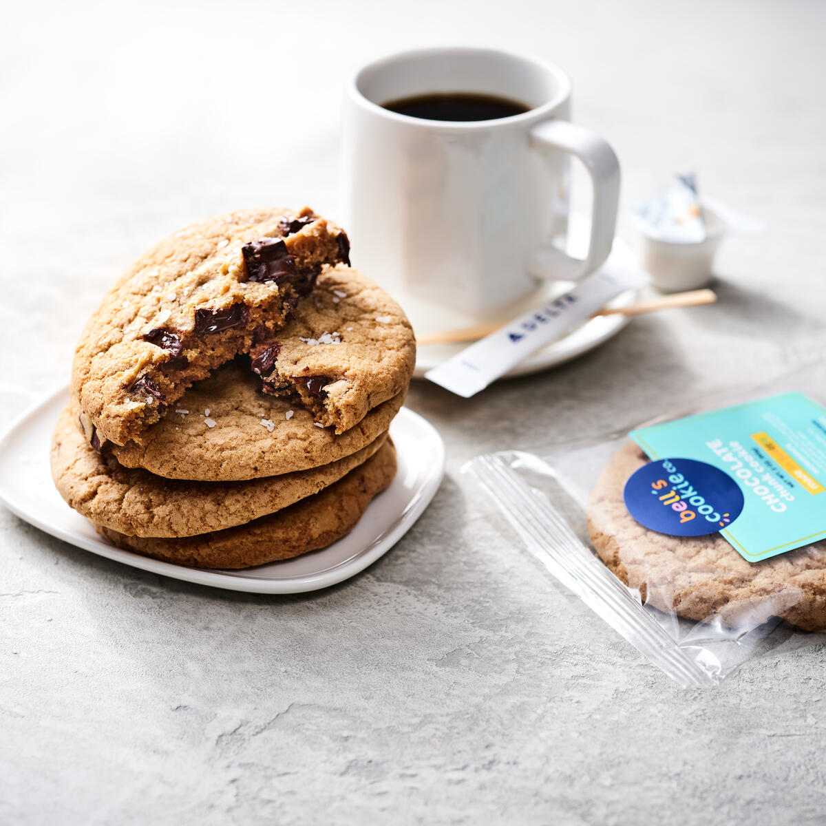 Bell's Cookies with coffee
