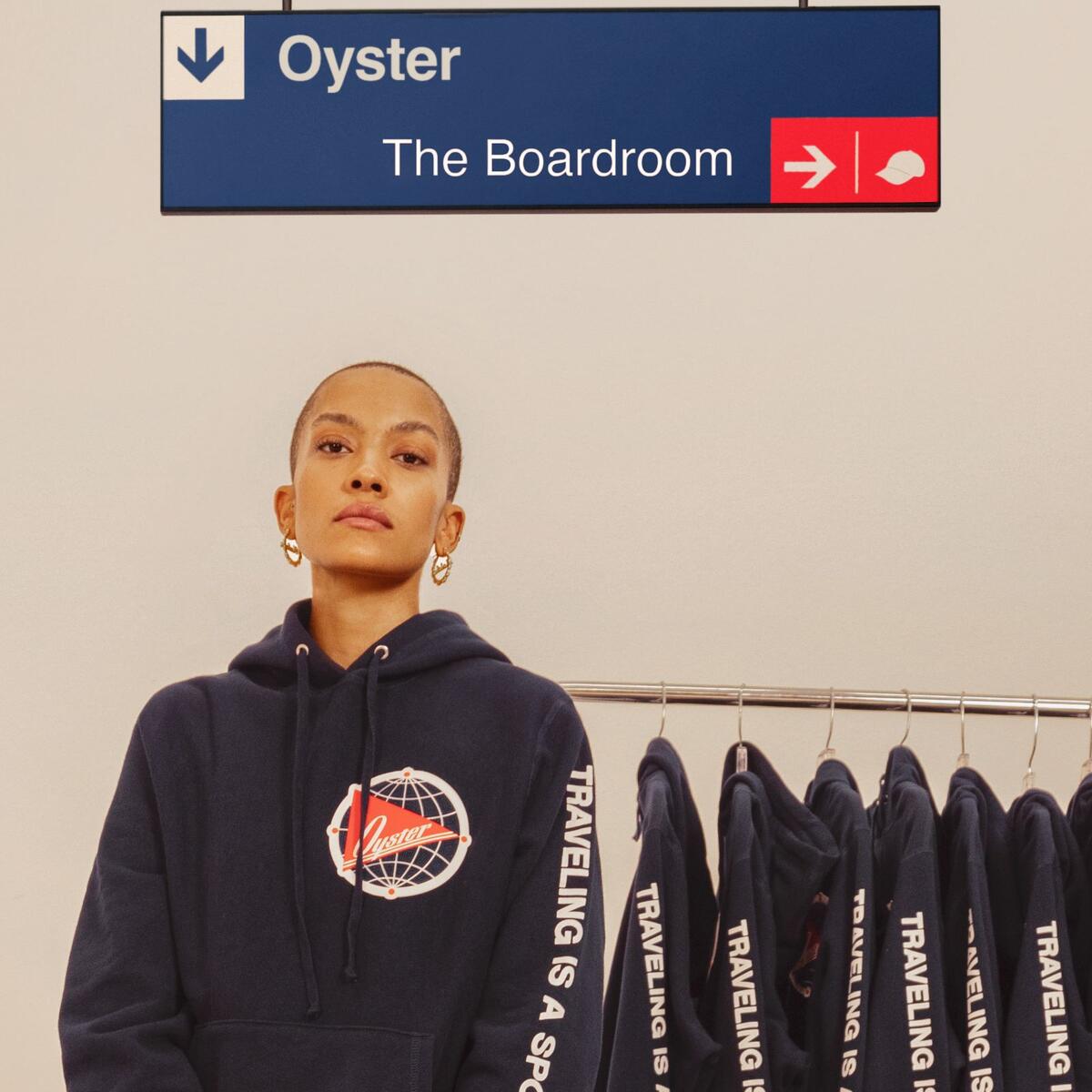 Oyster: Travel-oriented apparel brand with the motto, "Traveling is a Sport.”