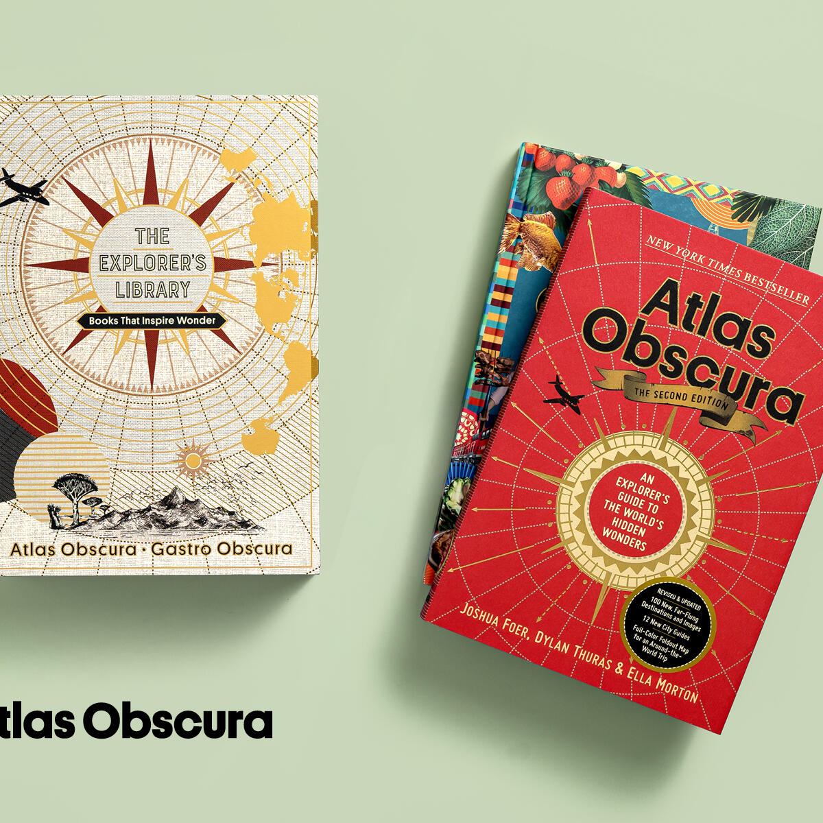 The Explorer's Library: Books that inspire wonder, and Atlas Obscura: An Explorer's guide to the world's hidden wonders.