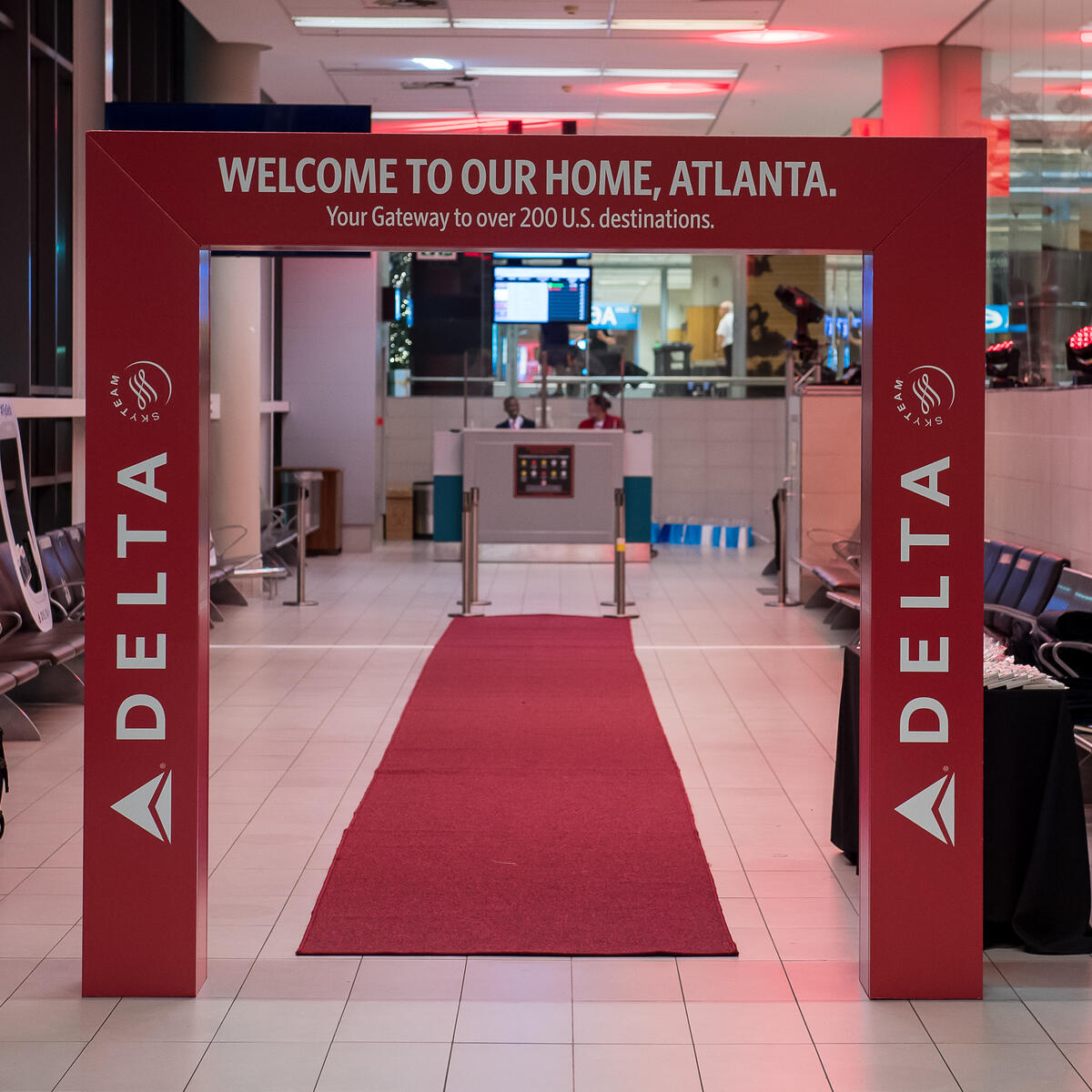 Delta's gate at Cape Town International Airport.