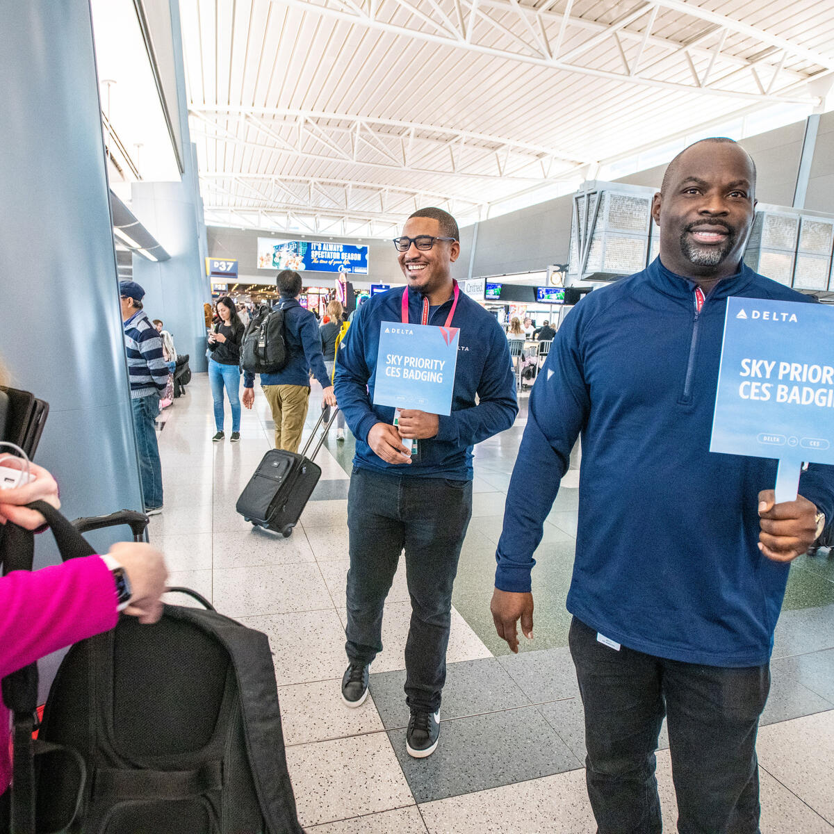 Delta Sky Priority customers were able to pick up their CES badges moments after arriving at Las Vegas' Harry Reid International Airport (LAS).