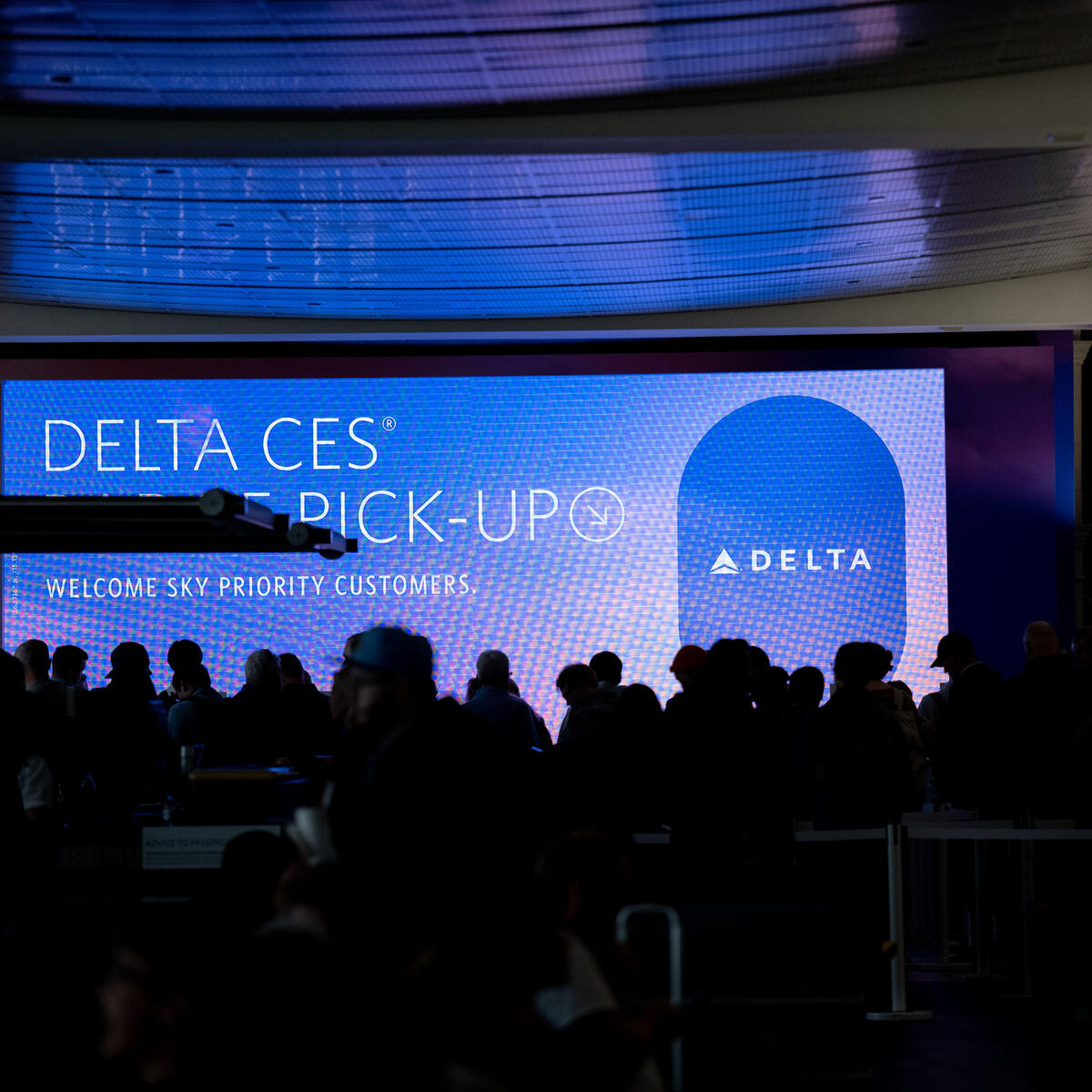 Delta Sky Priority customers were able to pick up their CES badges moments after arriving at Las Vegas' Harry Reid International Airport (LAS).