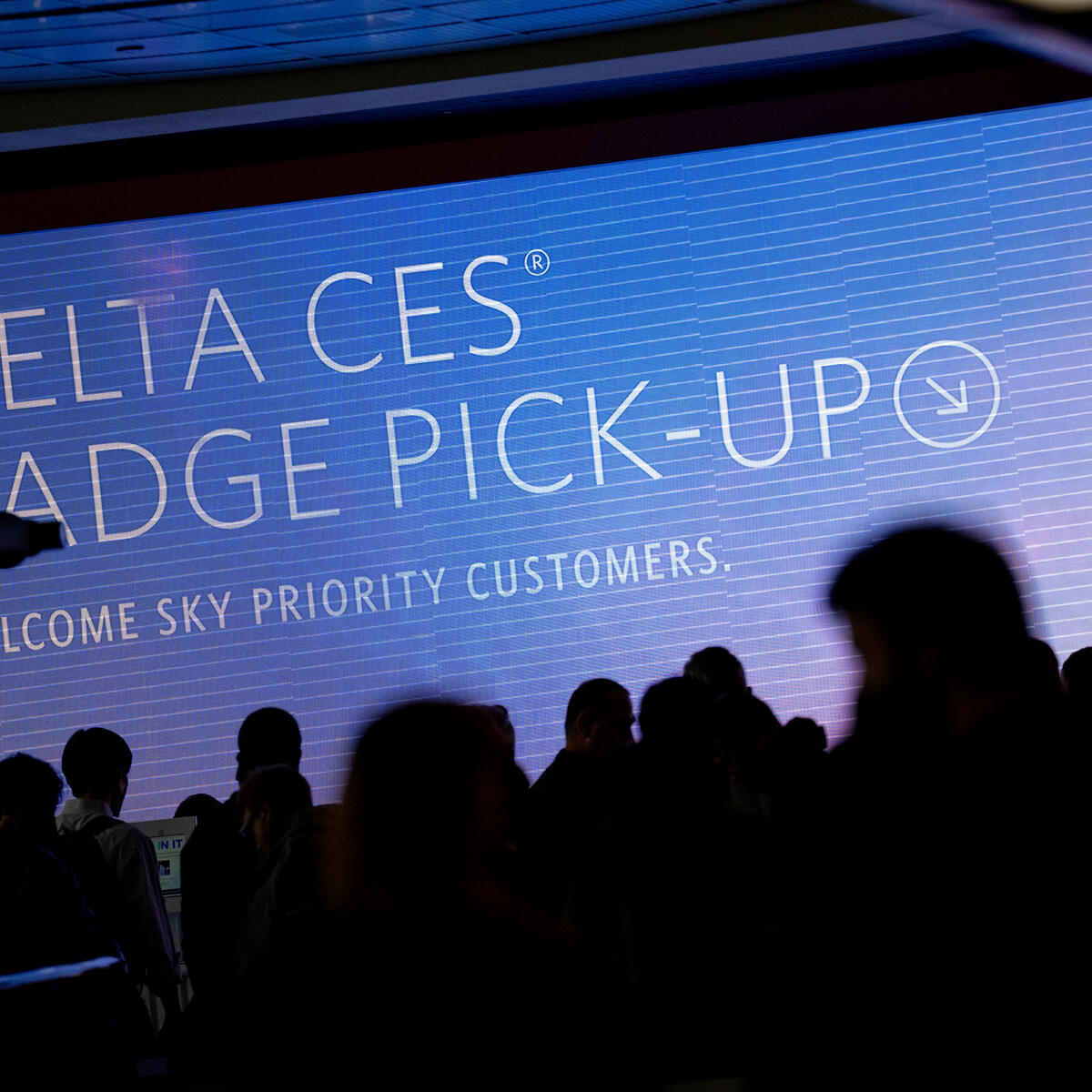 Delta Sky Priority customers were able to pick up their CES badges moments after arriving at Las Vegas' Harry Reid International Airport (LAS).