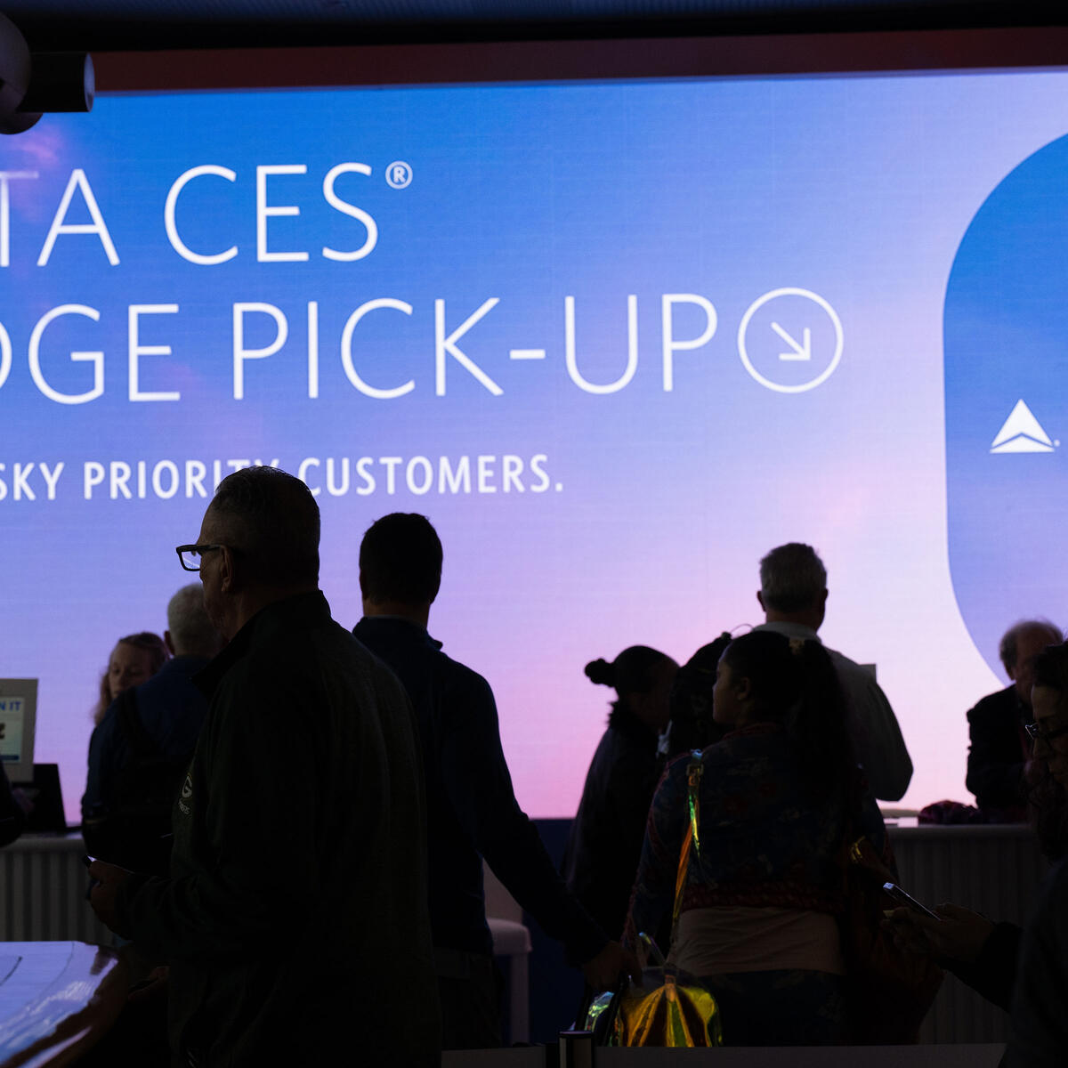Delta Sky Priority customers were able to pick up their CES badges moments after arriving at Las Vegas' Harry Reid International Airport (LAS).