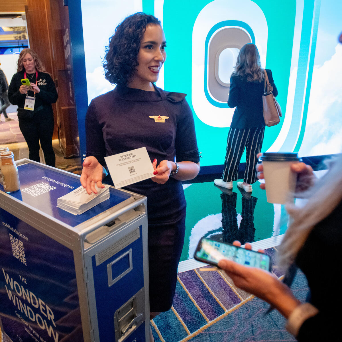 Delta SkyMiles® and Starbucks® Rewards came together at CES to give attendees more of what matters. Attendees experienced the interactive “Wonder Window” exhibit at ARIA for special giveaways.