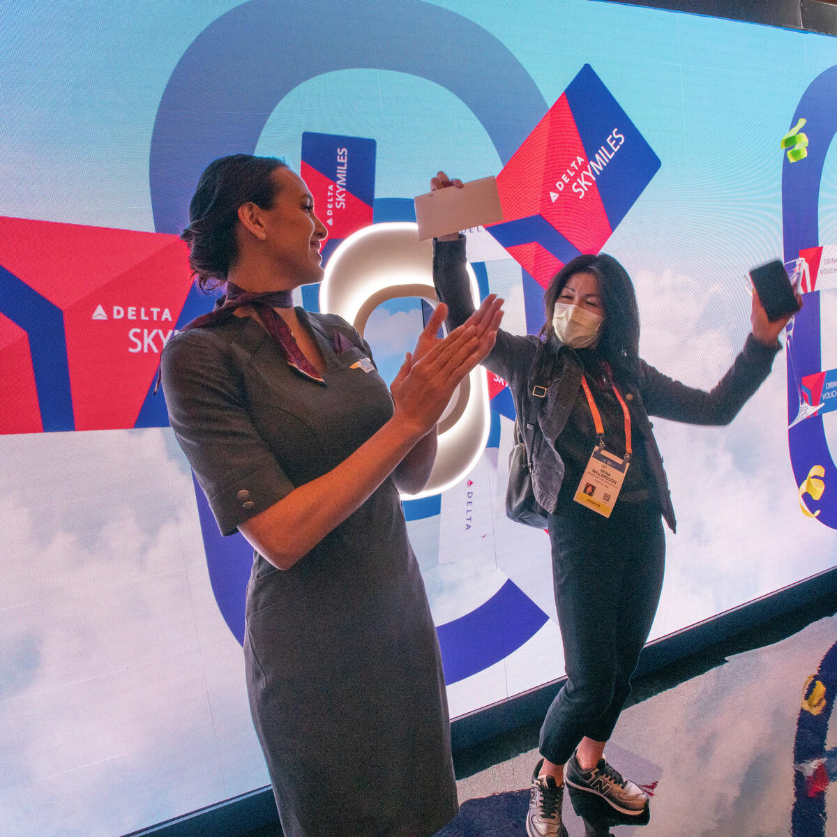 Delta SkyMiles® and Starbucks® Rewards came together at CES to give attendees more of what matters. Attendees experienced the interactive “Wonder Window” exhibit at ARIA for special giveaways.