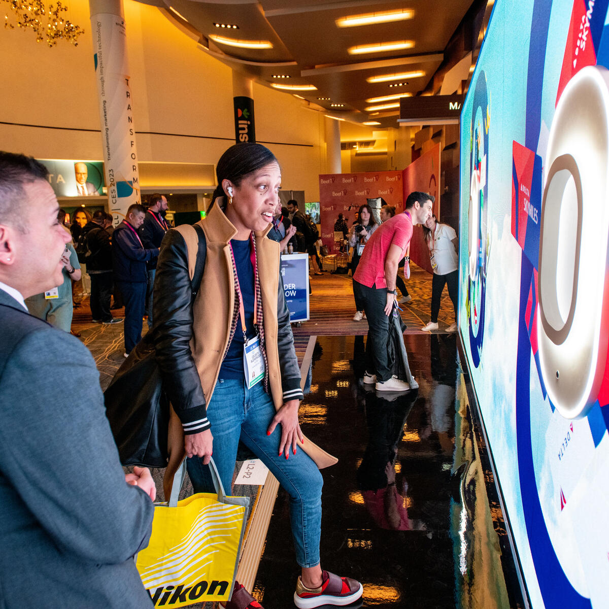 Delta SkyMiles® and Starbucks® Rewards came together at CES to give attendees more of what matters. Attendees experienced the interactive “Wonder Window” exhibit at ARIA for special giveaways.