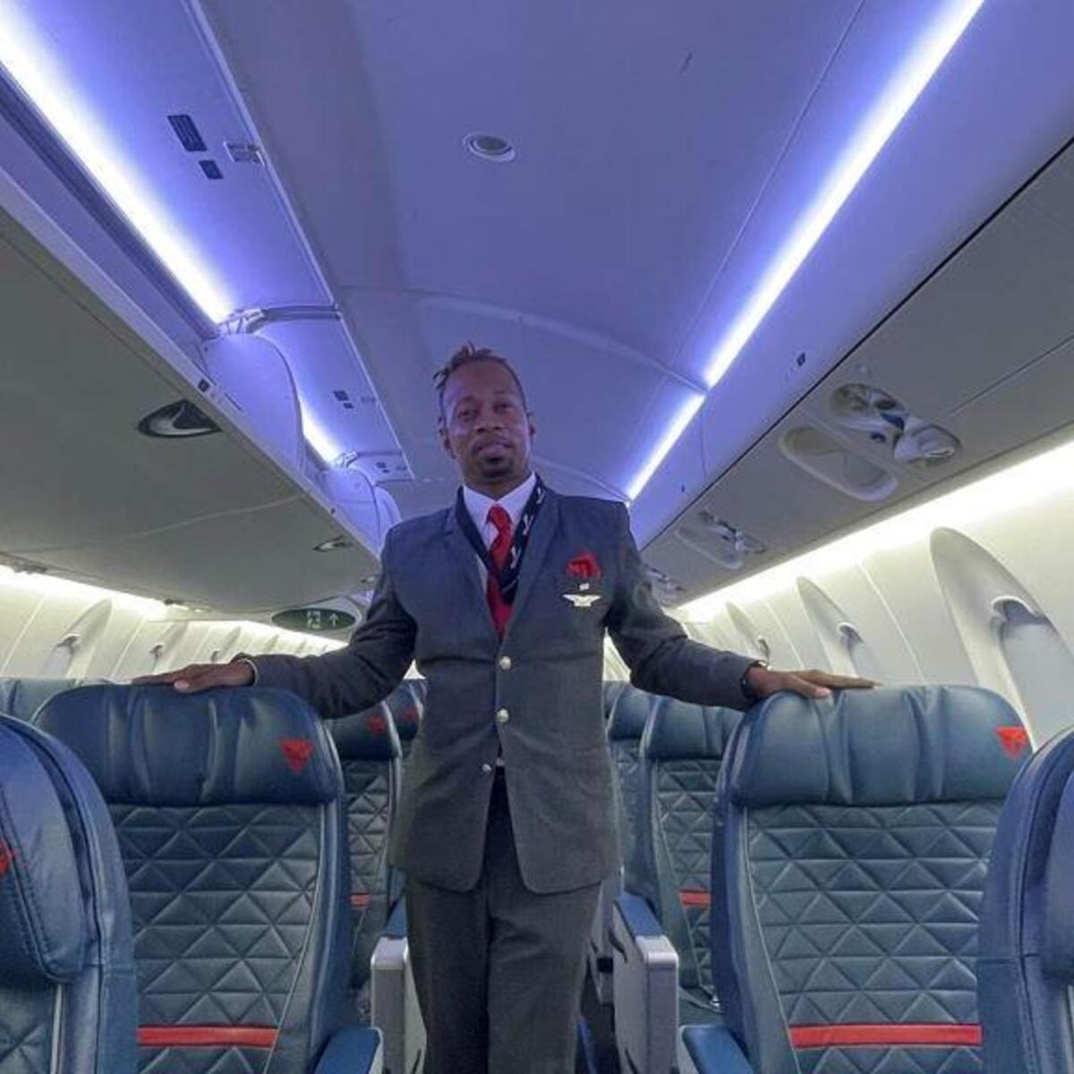 Endeavor flight attendant Floyd Dean-Shannon.