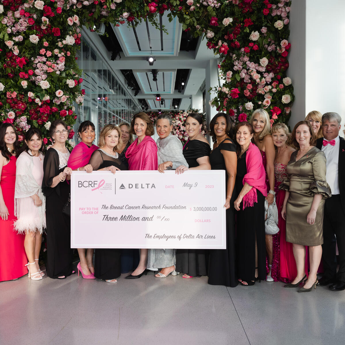 Delta presents record $3M donation to Breast Cancer Research Foundation  