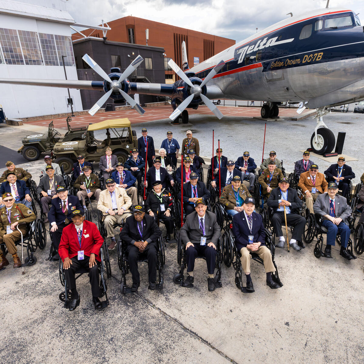 Delta hosted a special event Tuesday for World War II veterans, heard their rich stories, gave them a warm Delta welcome and bid them bon voyage before their charter departs for Deauville, Normandy.