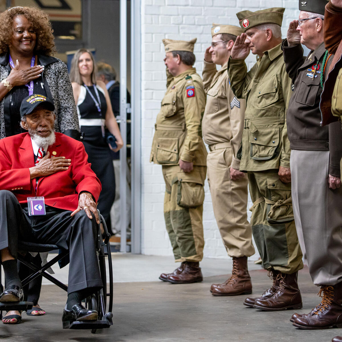 Delta hosted a special event Tuesday for World War II veterans, heard their rich stories, gave them a warm Delta welcome and bid them bon voyage before their charter departs for Deauville, Normandy.