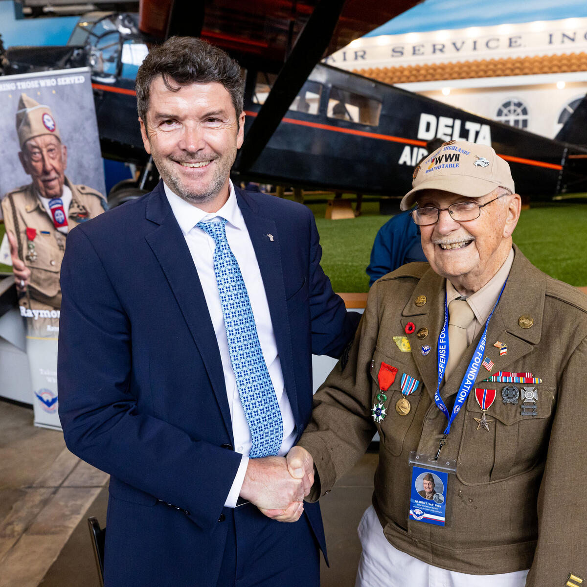 Delta hosted a special event Tuesday for World War II veterans, heard their rich stories, gave them a warm Delta welcome and bid them bon voyage before their charter departs for Deauville, Normandy.
