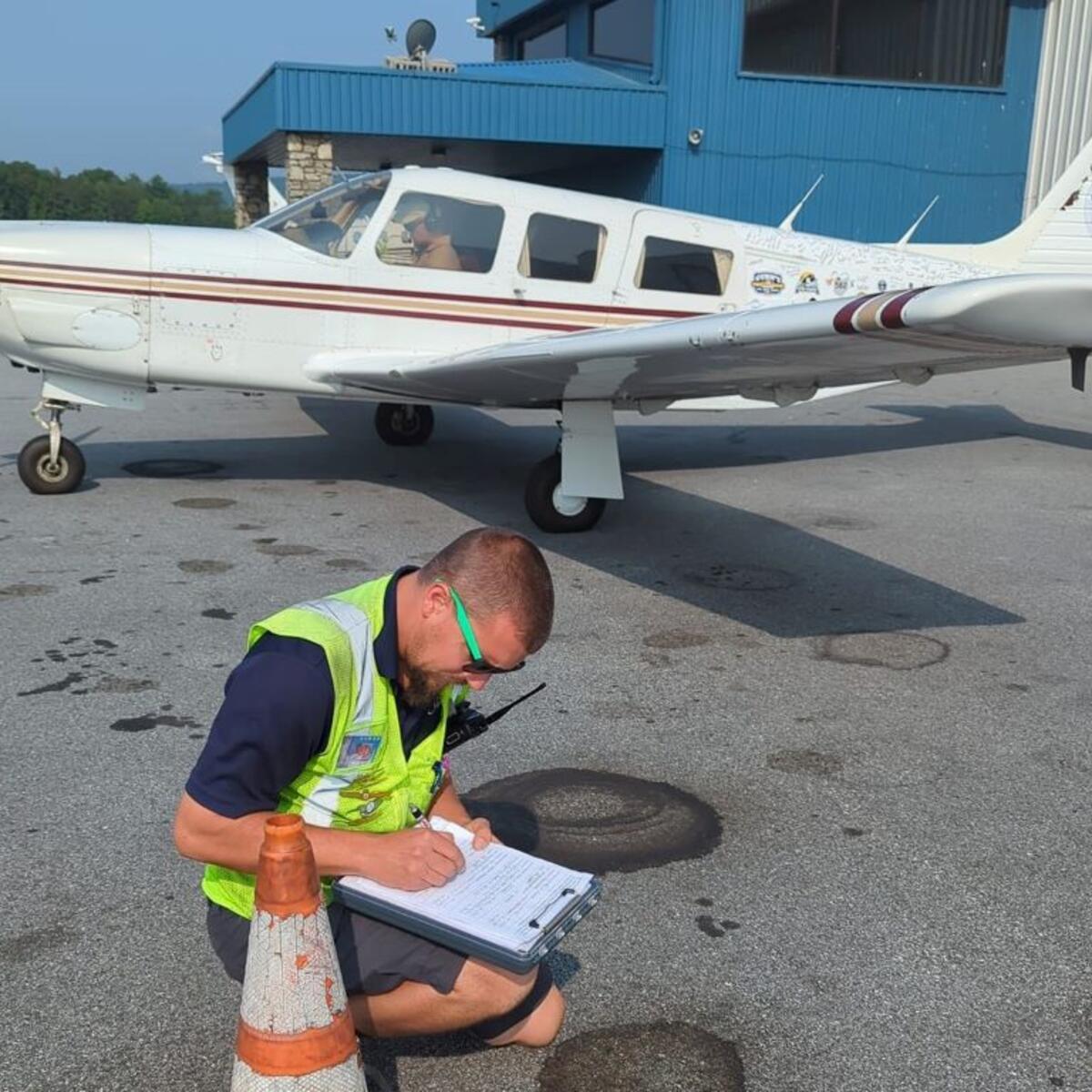 When attempting the Guinness World Record of flying through 48 states in 48 hours, Delta pilot Barry Behnfeldt needed to ensure each airport they landed at would have a witness present to sign document.