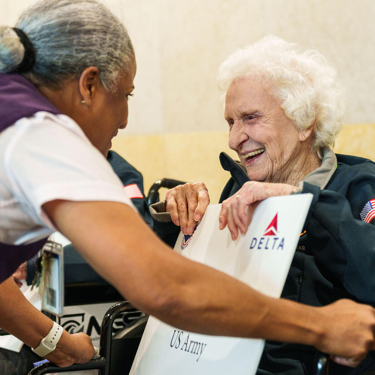 Lt2 Betty Rosevear is among the more than 40 WWII veterans being flown to Normandy, France for the 79th annual commemoration of the 1944 D-Day invasion.  
