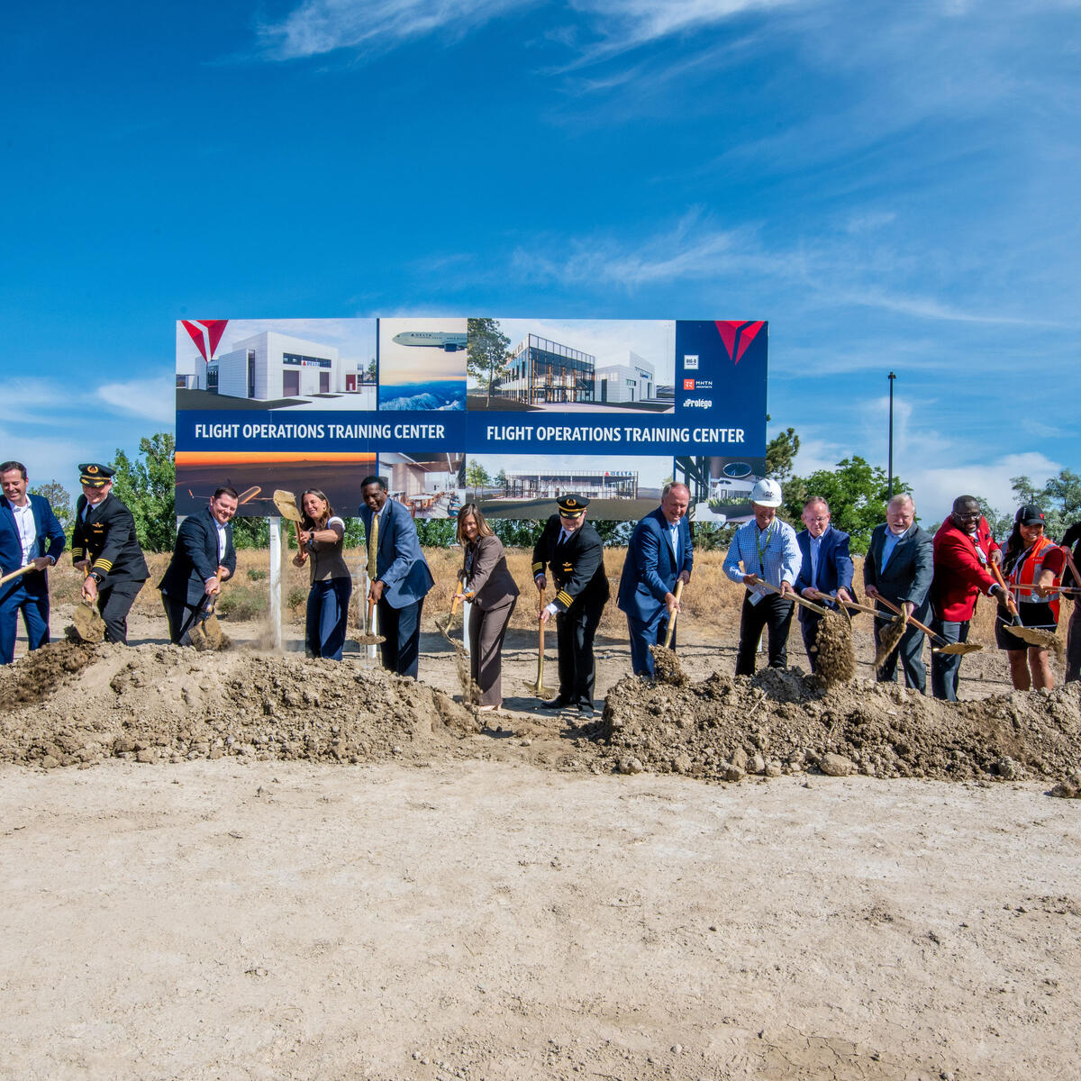 Delta broke ground Thursday on a new pilot training facility in its key Mountain West hub, Salt Lake City. 
