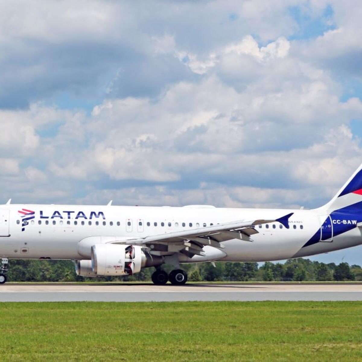 LATAM plane on the runway