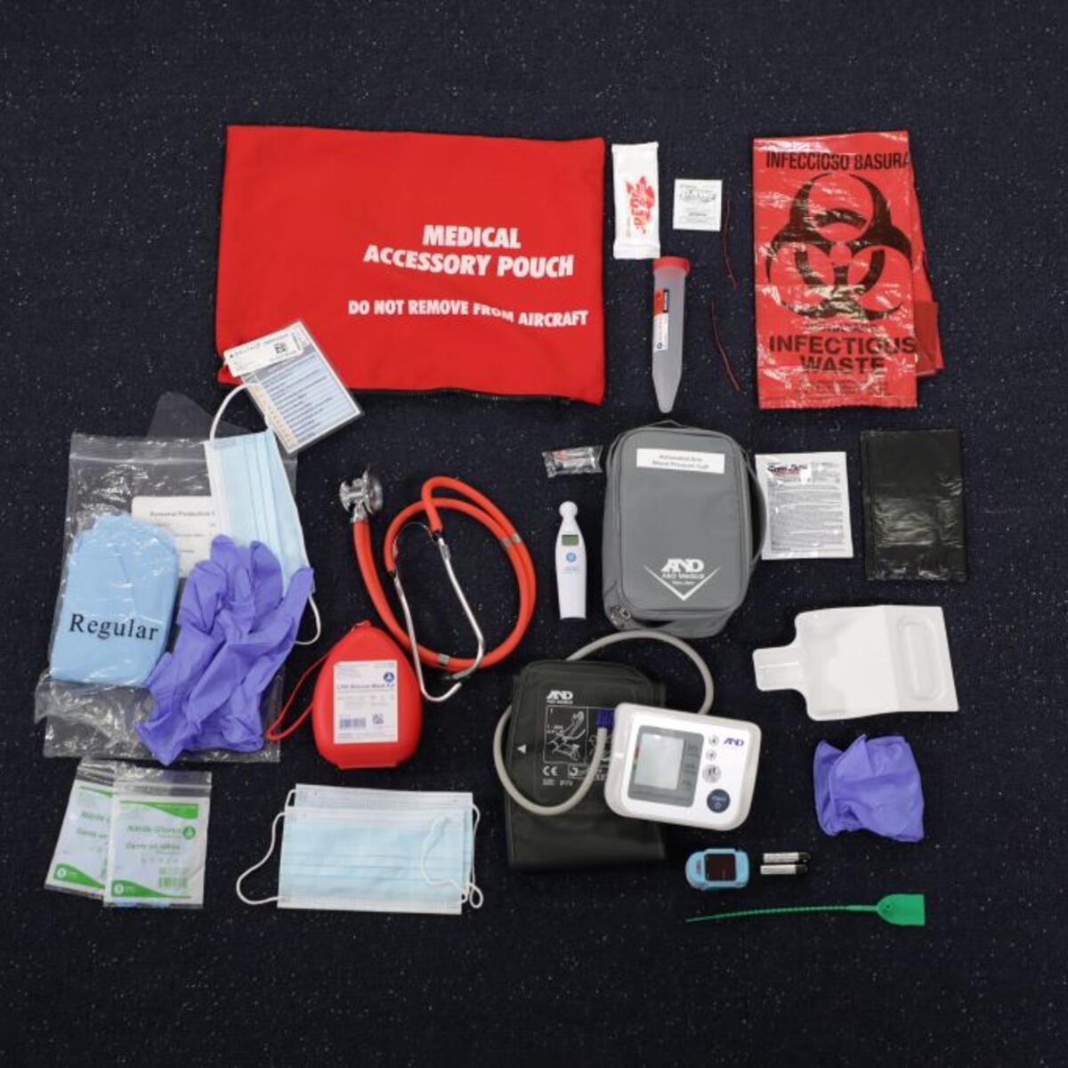 Delta’s new Red Pouch with upgraded medical diagnostic tools. 