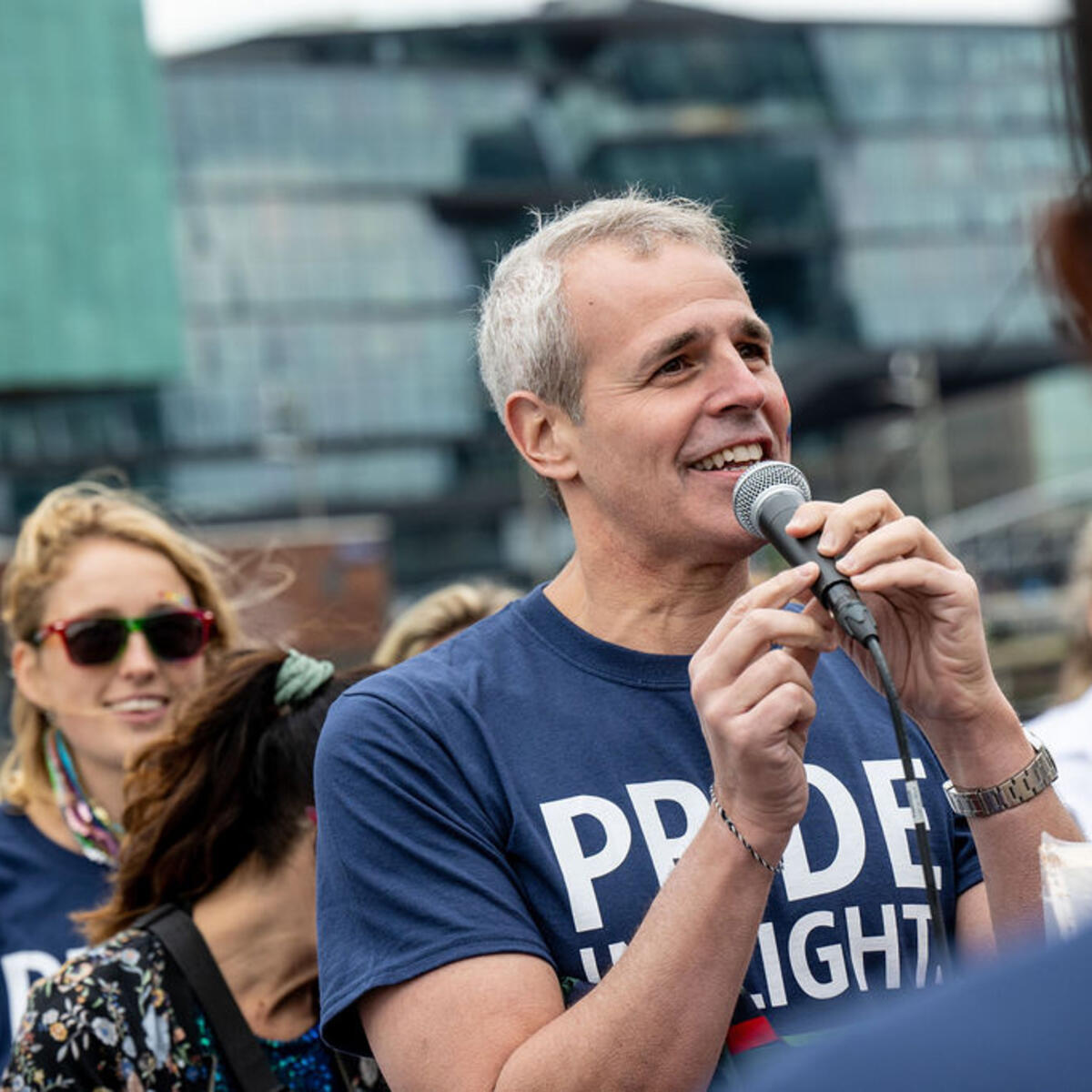 Matteo Curcio, Delta’s Senior Vice President for Europe, Middle East, Africa and India, joined other Delta people at Canal Parade, one of the highlights of the Amsterdam Pride festival.