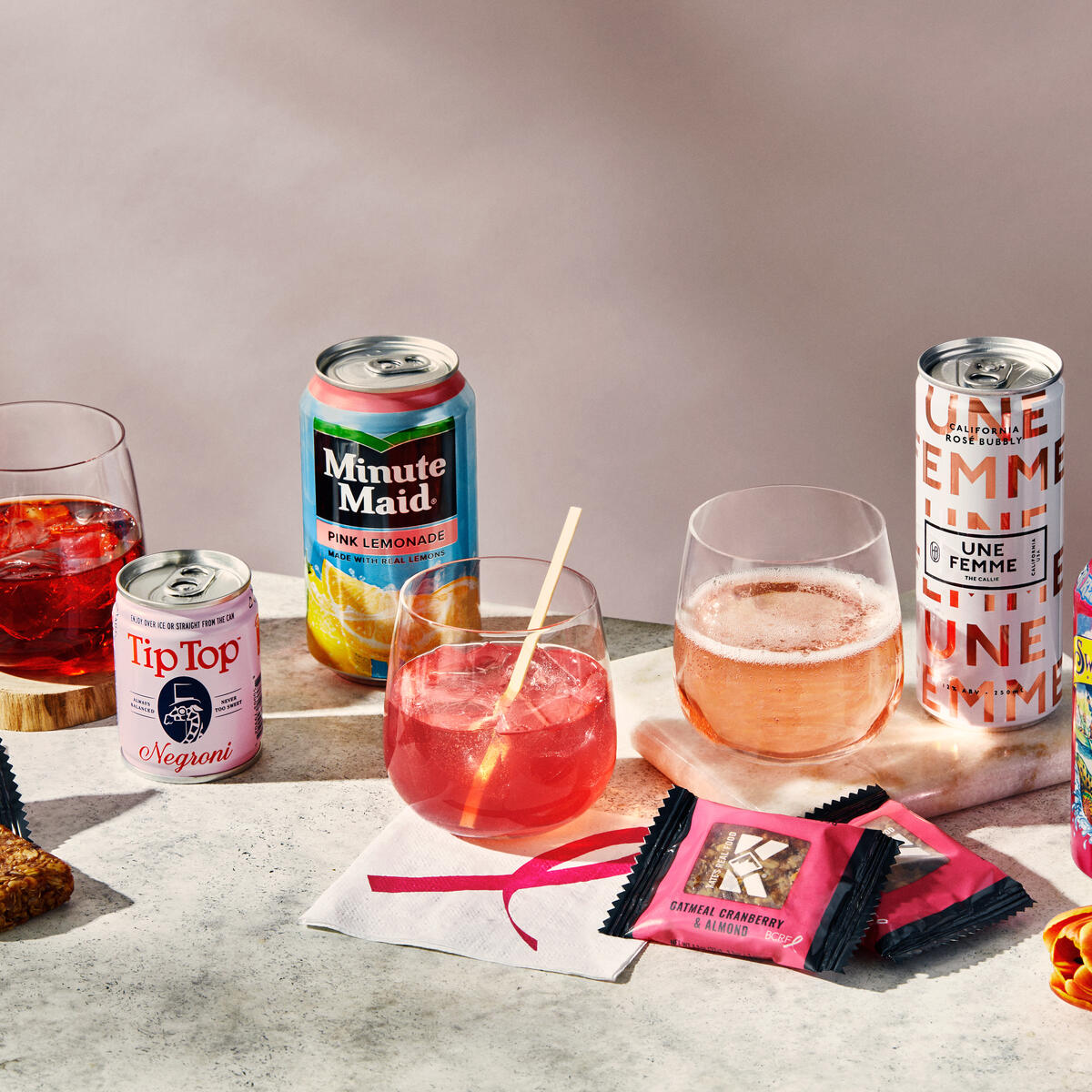 In-flight beverages and snacks available during Breast Cancer Awareness Month -- October. Delta raises money to support research through the Breast Cancer Research Foundation. Since the start of our partnership in 2005, Delta has raised $24.75M and funded 99 research projects.