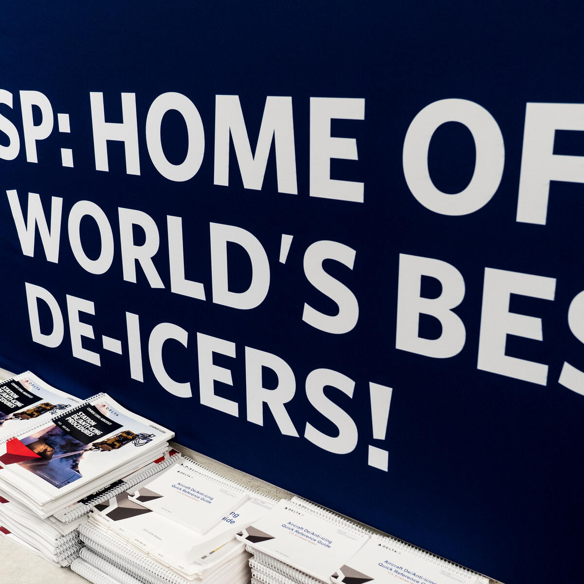 As you enter Delta’s deicing facility on the outskirts of Minneapolis-Saint Paul International Airport (MSP), a banner proudly proclaims, “Home of the world’s best deicers.” 
