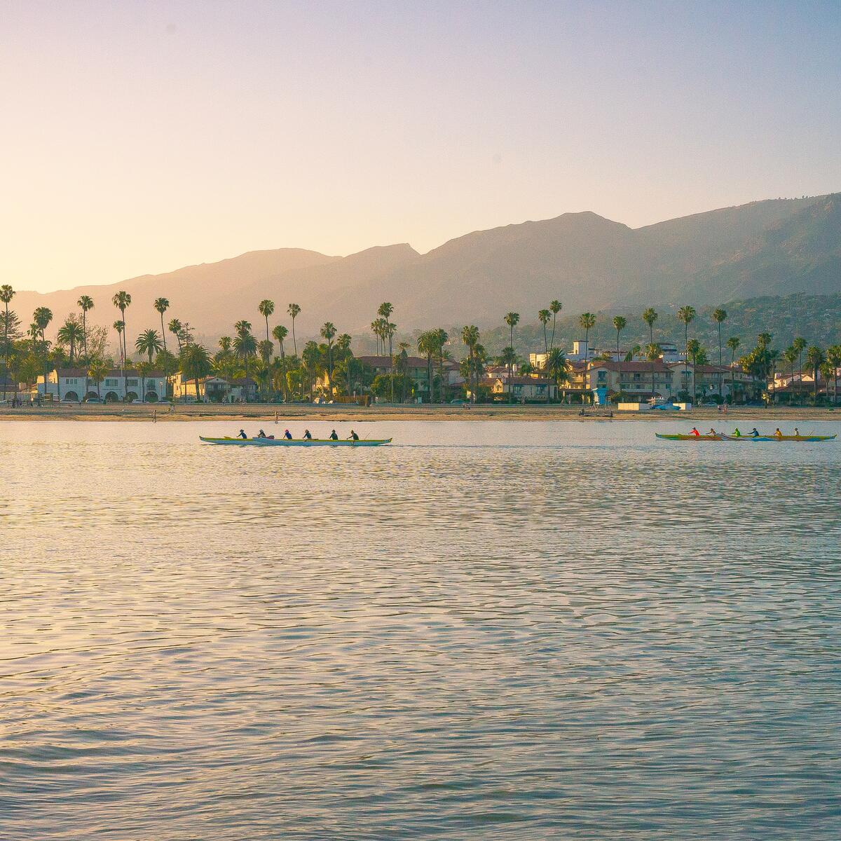 Boats on the Santa Barbara Harbor