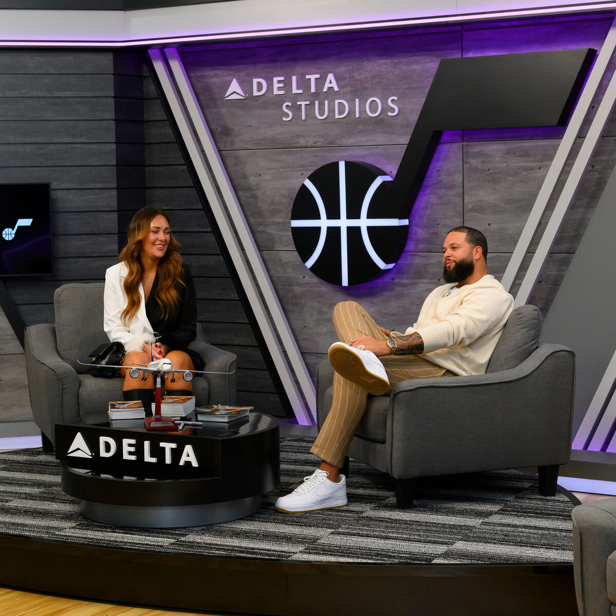 Delta and the Utah Jazz commemorated the official return of the Delta Center to Salt Lake City with a festive ribbon cutting ceremony and press conference on Thursday, Oct. 26, 2023. 