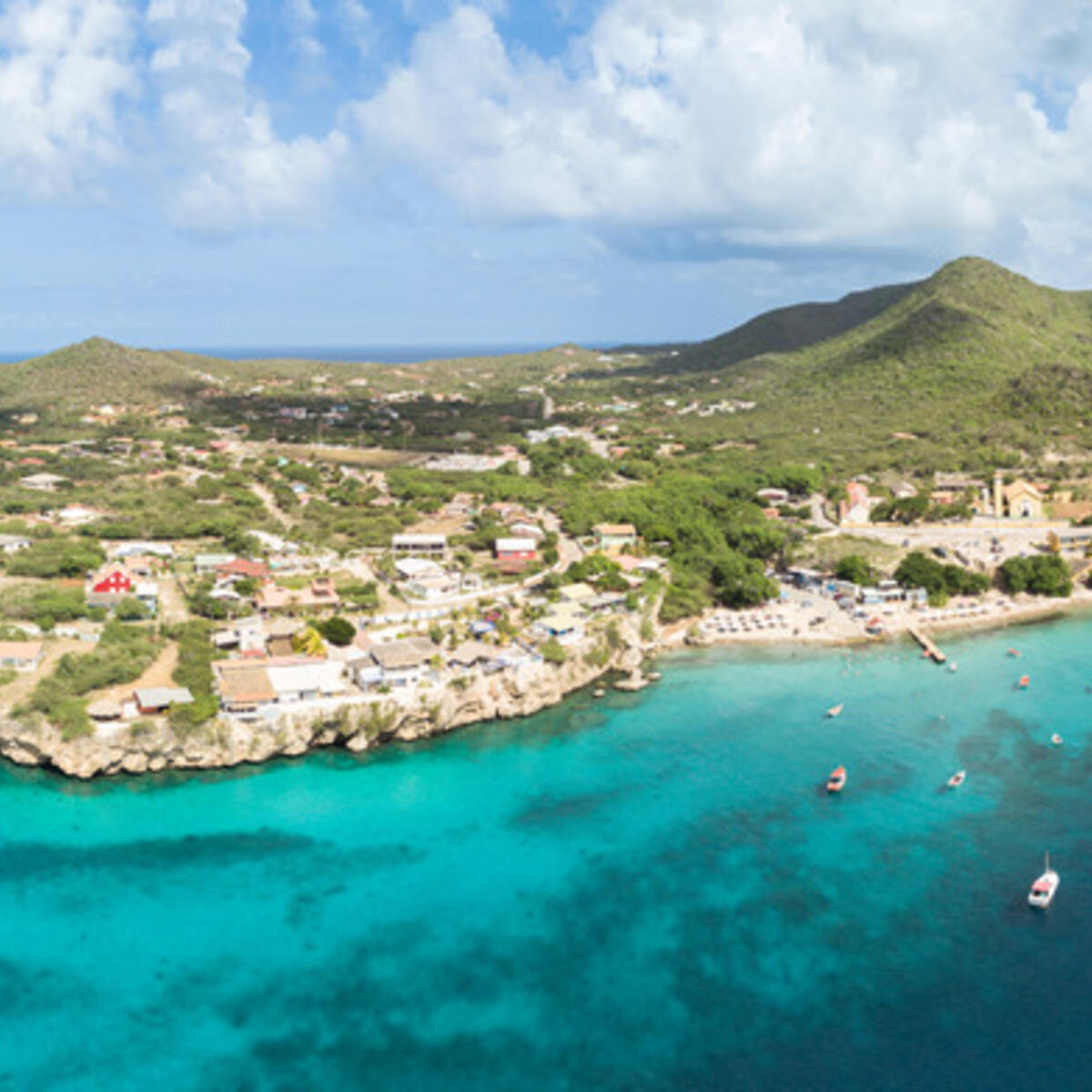 A scenic view of Westpunt, Curacao