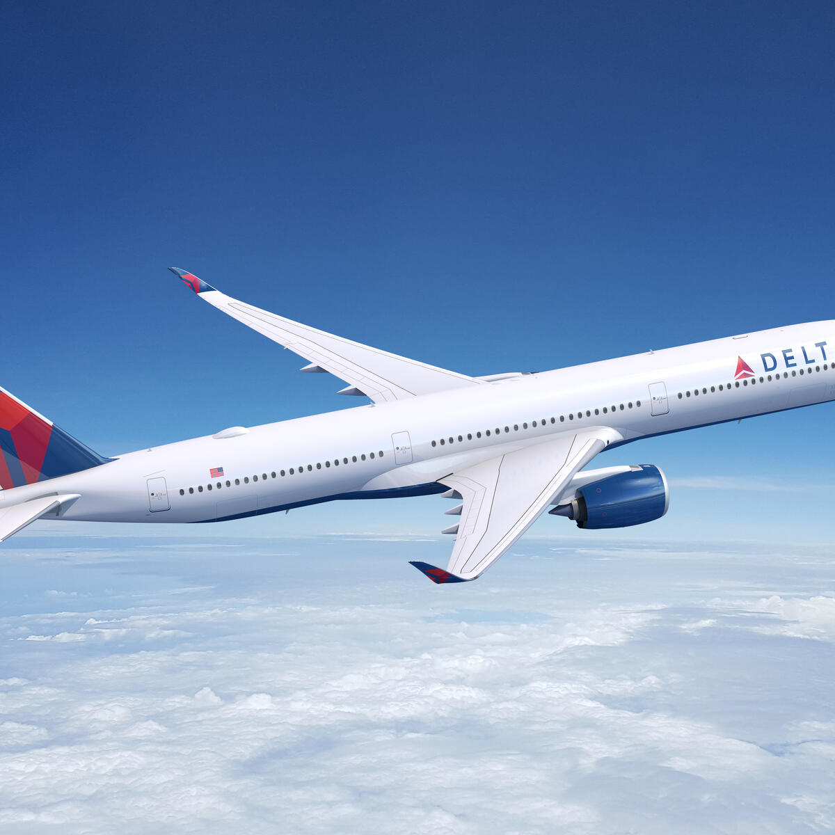 A350-1000 rendering provided by Airbus.