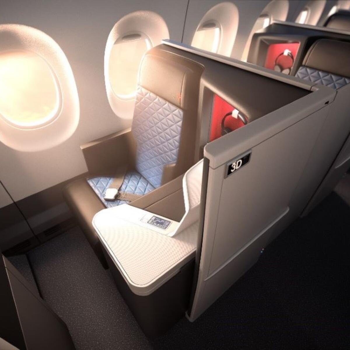 A rendition of a Delta One seat