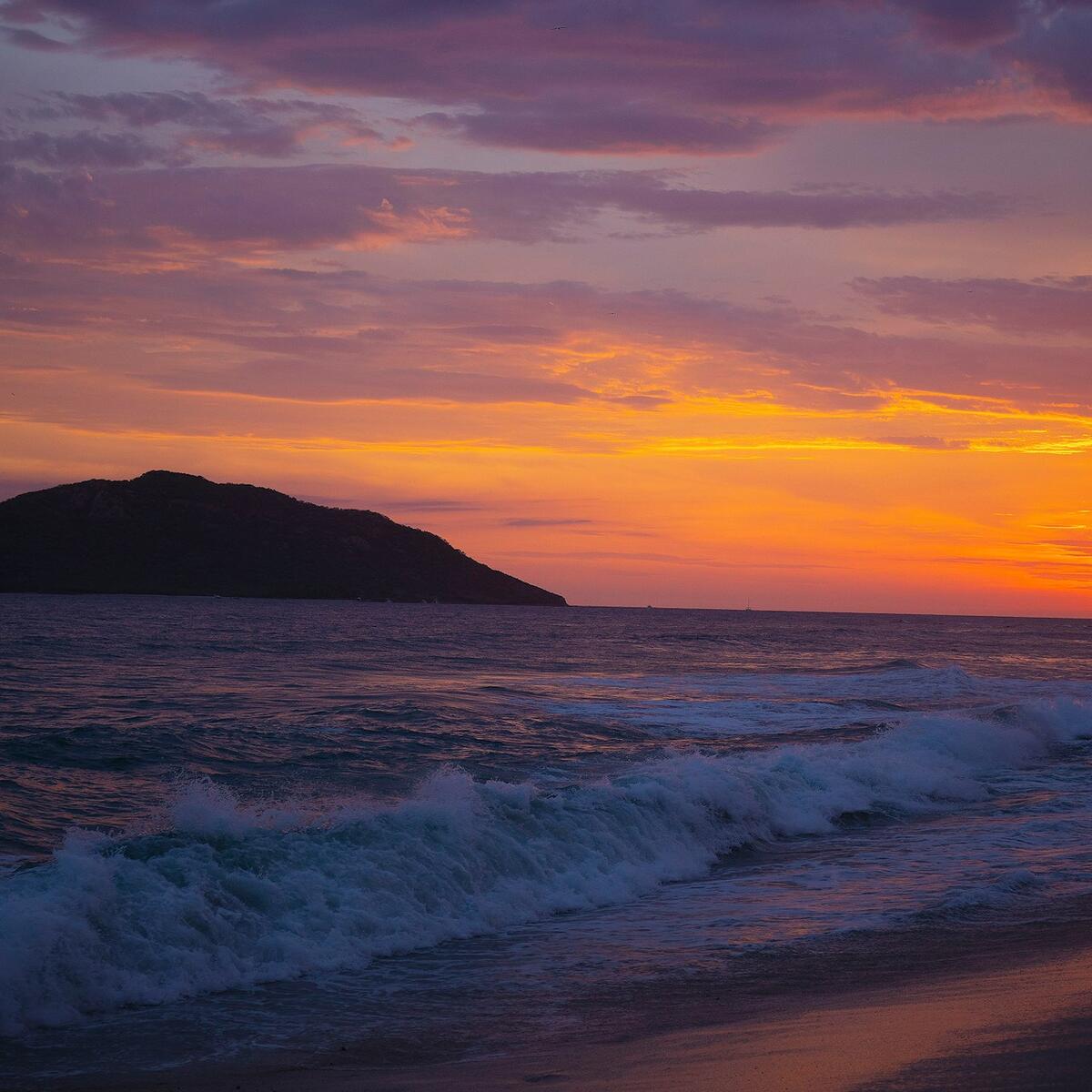 A beach in Mazatlán, Mexico