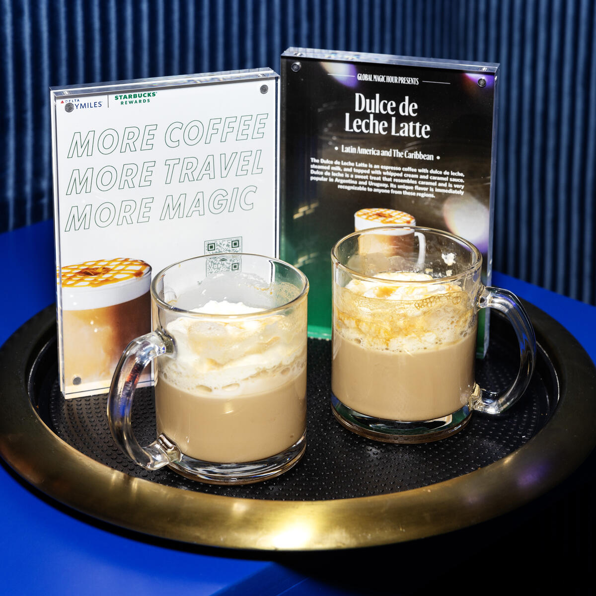 Delta partner Starbucks served global fan-favorite beverages not found in the United States, exclusively at the Delta Lounge. SkyMiles members could try three specialty flavors, including a Dulce de Leche Latte from Latin America. 